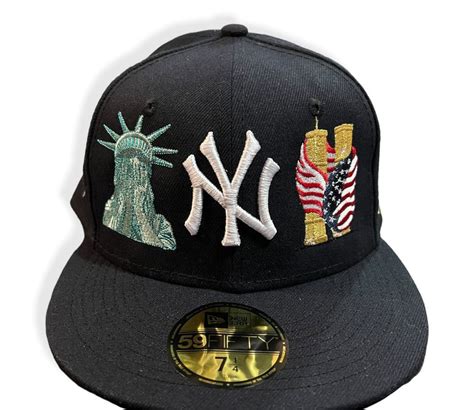 Special Edition Yankee Fitted With Gold Brim Twin Towers Ny Mobbin