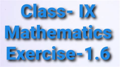 Class Ix Mathematics Exercise 16 Youtube
