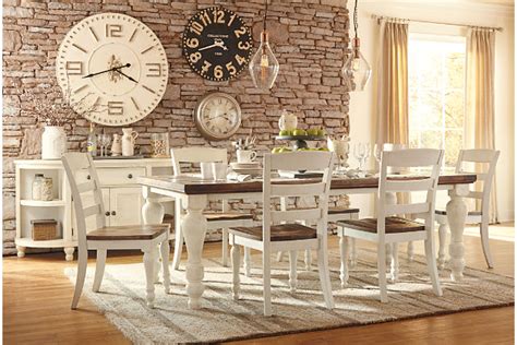 Smaller in size, lighter and more formal in appearance than a sideboard/buffet. Marsilona Dining Room Server | Ashley Furniture HomeStore