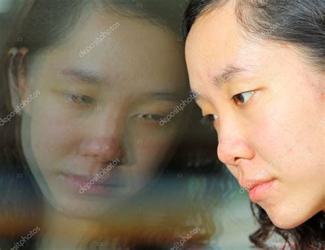 Asian Girl With Sad Face Stock Photo By Kawing