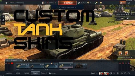 War Thunder Custom Tank Skin Tutorial Youtube