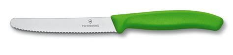 Green Serrated Edge Utility Knife Chef Cooking Knives At