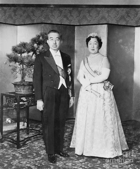 Emperor Hirohito And Empress Nagako Photograph By Bettmann