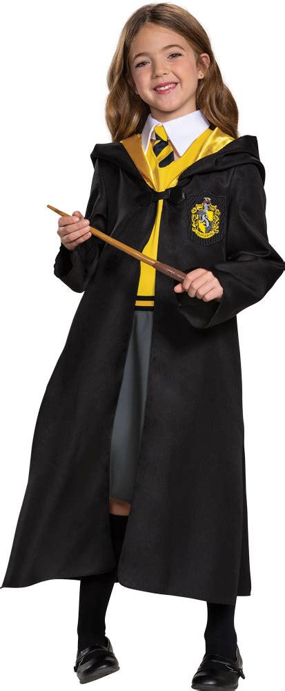 New Harry Potter Hufflepuff School Costume Robe Cloak Children Size
