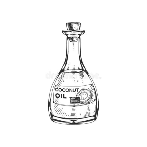 Coconut Oil Bottle Stock Illustrations 1910 Coconut Oil Bottle Stock
