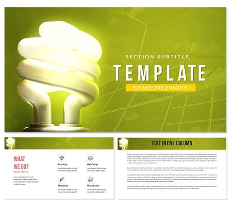 Energy Saving Powerpoint Template Eco Presentation