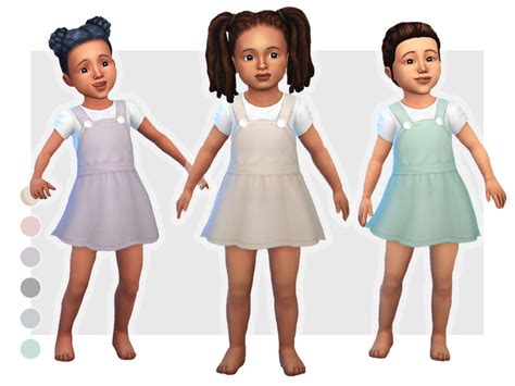 The Sims Resource Toddler Short Dress 01