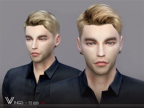 Wings Tz1226 Male Hair By Wingssims At Tsr Lana Cc Finds