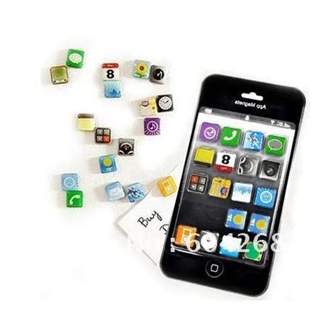 18 Pcsset Iphone 4 App Fridge Magnet Home Decoration Novelty Items