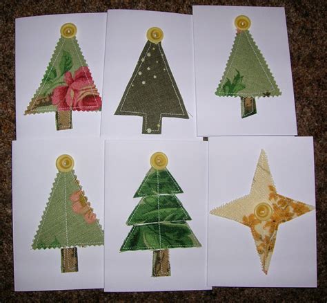 Sew Ruthie Style Fabric Scrap Christmas Cards
