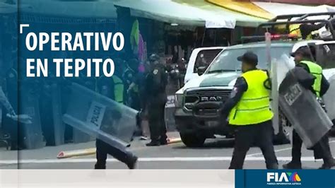 Comerciantes Del Barrio Bravo De Tepito Molestos Por Los Operativos De