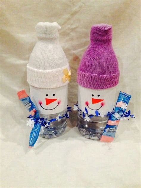 Melted Snowman Water Bottles Melted Snowman Snowman Crafts Bottles