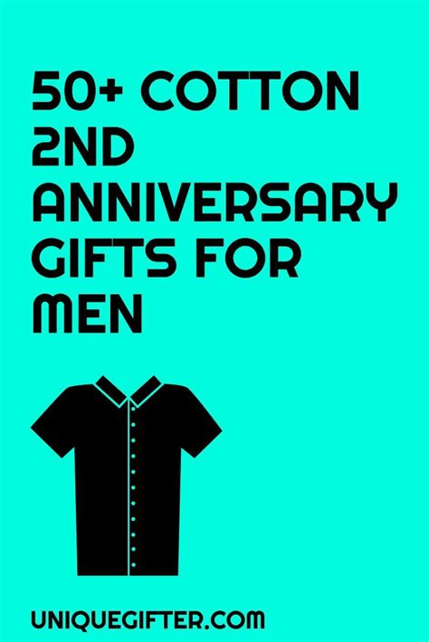 Our team designs unique items you can't find anywhere else. Cotton 2nd Anniversary Gifts for Him | Traditional ...