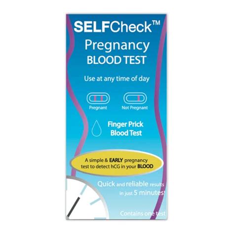 Selfcheck Pregnancy Blood Test Test Kit Express