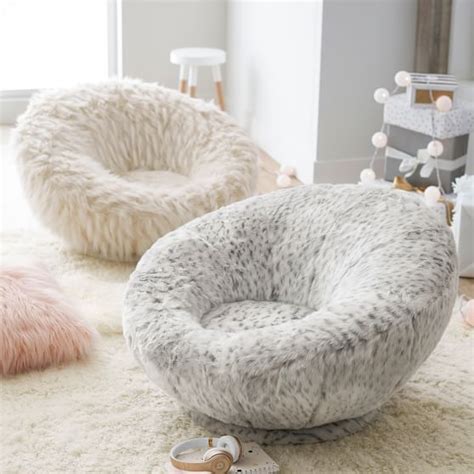 Chairs that swivel, adjust, and even massage—the choices are endless. Gray Leopard Faux-Fur Groovy Swivel Chair | PBteen
