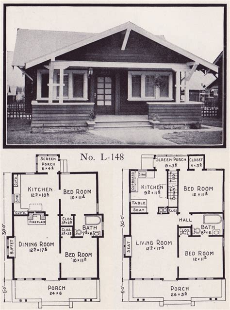 1920s Bungalow Floor Plans