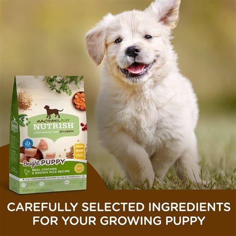 Because rachael ray™ nutrish® dog food may offer different ingredients than your dog is used to, it may take up to ten days for your dog's system to become acclimated. Rachael Ray Nutrish Bright Puppy Natural Dry Dog Food Real ...