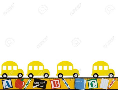 School Bus Borders Free Download On Clipartmag