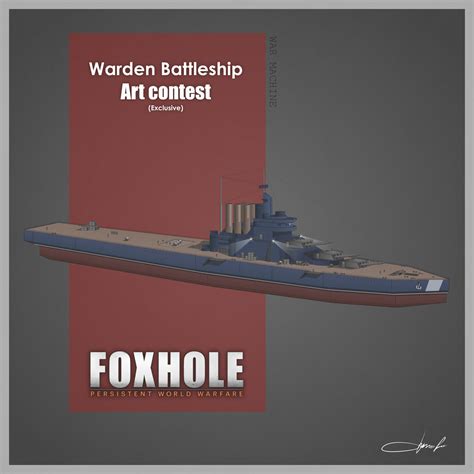 Artstation Foxhole Art Warden Warship Bogdan Turbin