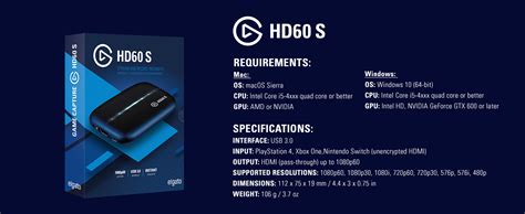 elgato hd60 s usb3 0 external capture card stream and record in 1080p60 with ultra