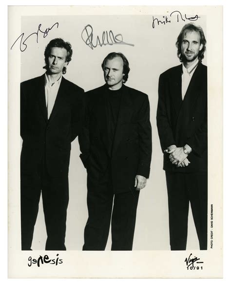 Lot Detail Genesis 1990s Group Signed Virgin Records Promotional