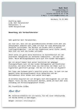Sie erhalten es kostenlos in ihrer mailbox. Bewerbung Als Verkauferin Muster Kostenlos