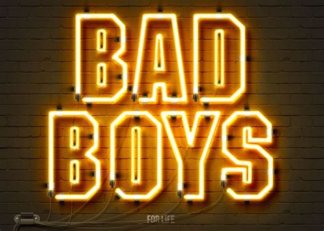 Bad Boys Neon Sign Poster By Stustu Displate