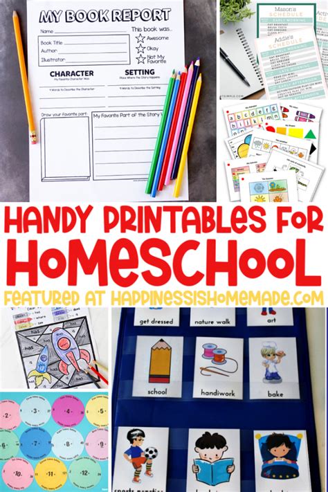 Free Homeschool Printables Happiness Is Homemade