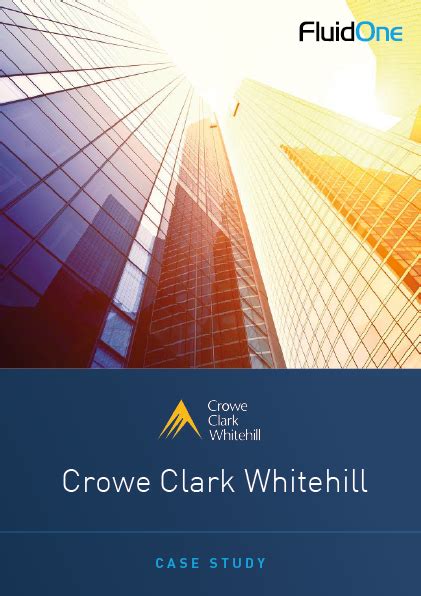 Crowe Clark Whitehill Clients And Case Studies Fluidone