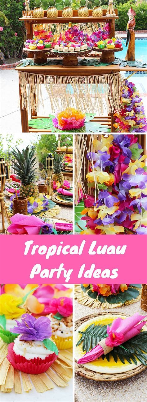 Easy Luau Party Ideas Michelles Party Plan It Luau Theme Party