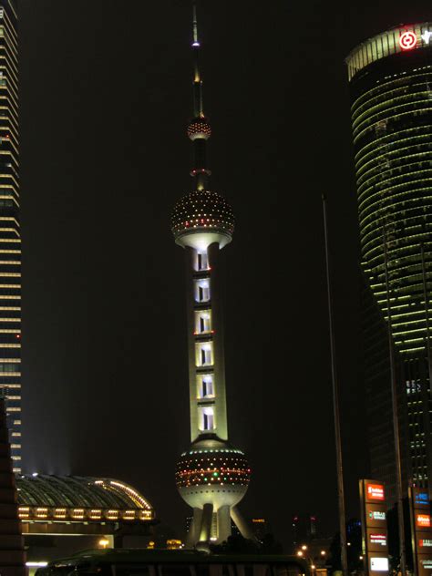 Oriental Pearl Television Tower In Shanghai 5th Tallest Tower In The