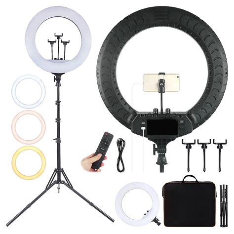 2020 New Arrival Big Size Rl 21 21 Inch 54 Cm Led Ring Light With Three