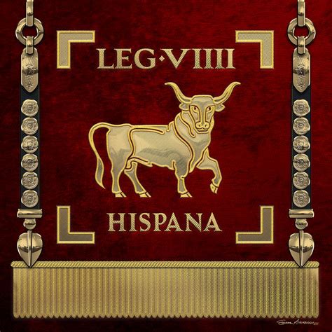 Standard Of The Spanish 9th Legion Vexillum Of Legio Ix Hispana