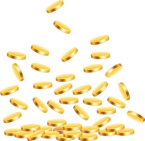 Falling Coins Png Clip Art Image Gold Coins - Clip Art Library png image