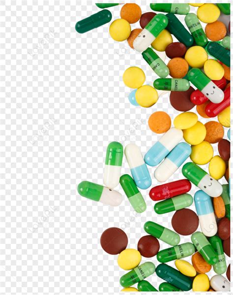 Coloured Tablets And Capsules Of Various Colors Colorful Pills