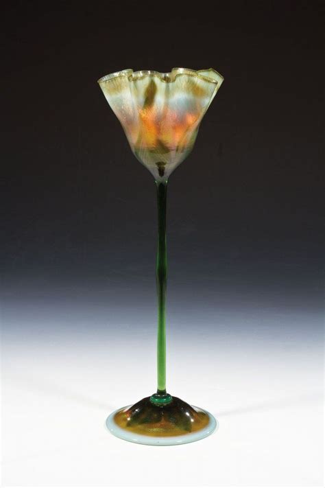 An Important Favrile Glass Floriform Vase By Louis Comfort Tiffany