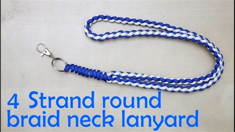 This tutorial will cover how to make the major types of challah braids. How to make a 4 strand round braid neck lanyard | 4 strand round braid, Paracord braids, Paracord