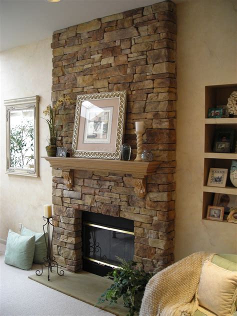 Contemporary Stone Fireplace Surround Frame For Clean House Traba Homes