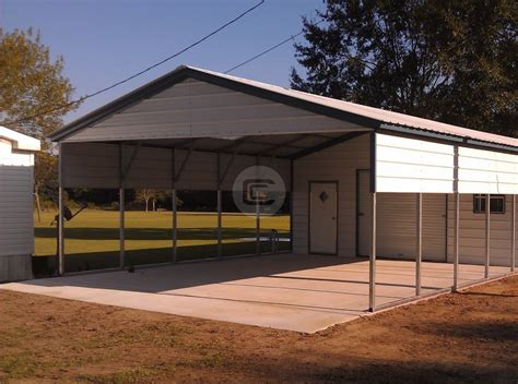 The carport kits prices are never the same for different buyers as different factors affect the final carport construction cost. 22x56 Vertcal Roof Utility Carport Building - Enclosed ...