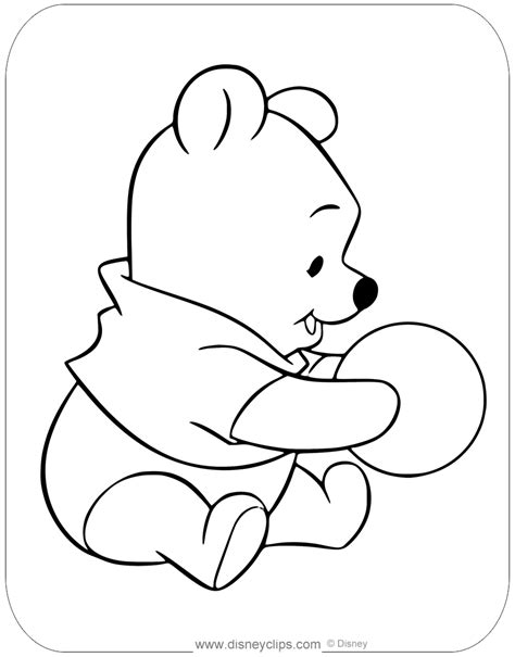 Baby Pooh Coloring Pages 2 Disneyclipscom Baby Pooh Coloring Pages