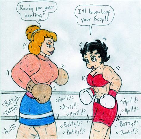 Boxing Betty Boop Vs April North By Jose Ramiro On Deviantart
