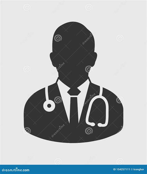 Male Doctor Icon Stock Vector Illustration Of Doctors 154257111