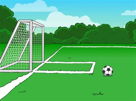 Soccer Goal Premium Vector