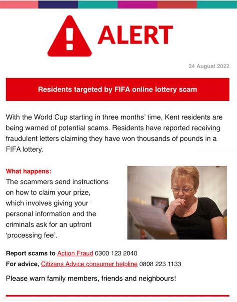 Fifa Lottery Scam Eastry Parish Council