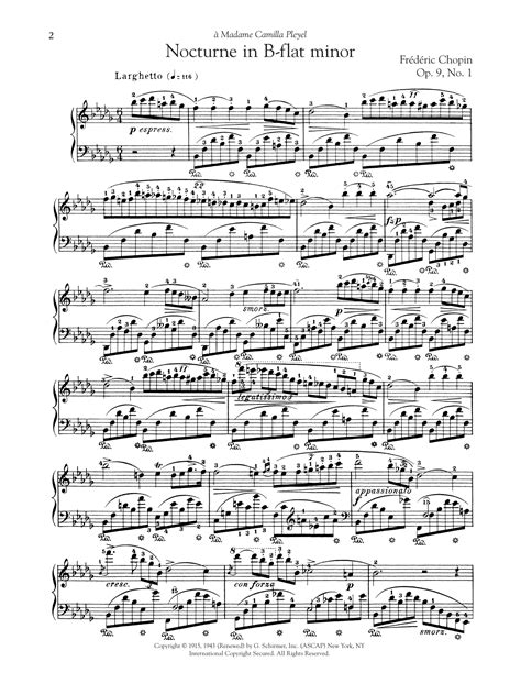 Chopin Nocturne Op 9 No 1 1 Page Version Of Chopins Nocturne Op 9