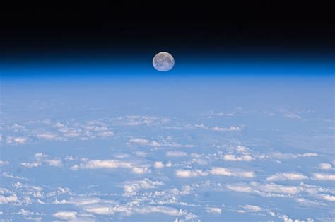Full Moon Over Earth Nasa International Space Station 1