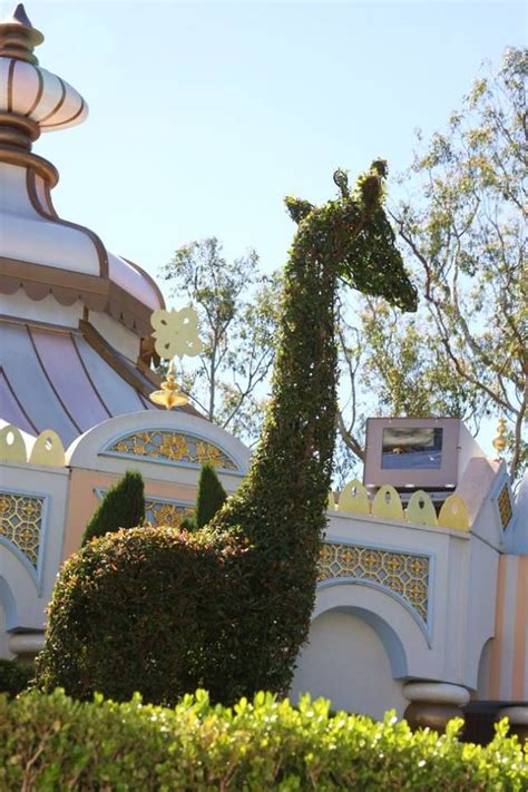 Giraffe Topiary Its A Small World Disneyland Anaheim Ca 022015