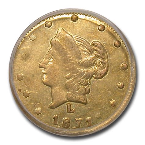 Buy 1871 Liberty Round 50 Cent Gold Au 58 Pcgs Bg 1029 Coin Online