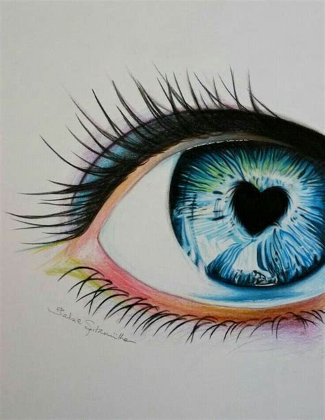 Pin By Alejandra Valencia On Desenho Eye Drawing Color Pencil
