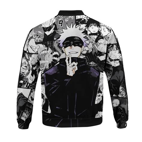 Anime Jujutsu Kaisen Gojo Bomber Jacket Anime Jacket